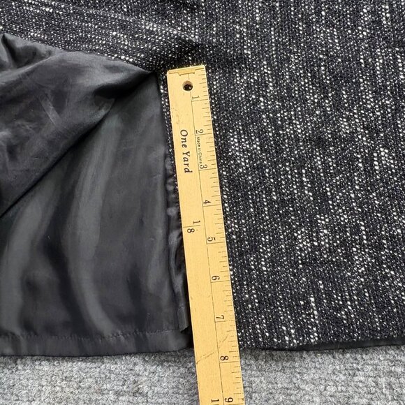 Talbots Skirt Womens 12‎ Black & White Tweed Pencil Academia professional career - Picture 11 of 12